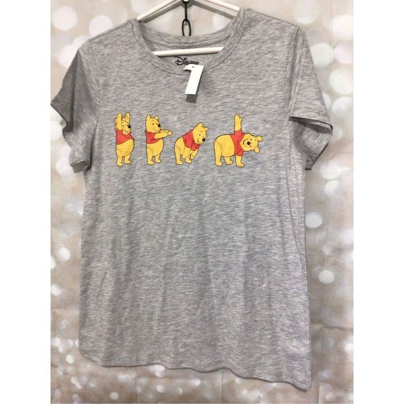 NWT Disney Tee “Winnie the Pooh” Tee Size Small Gray - Picture 8 of 14